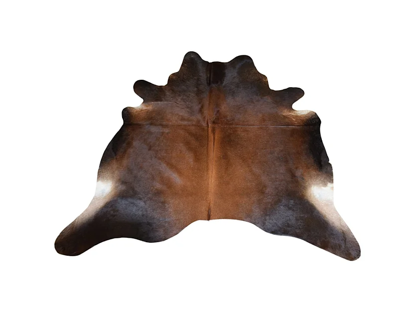 Tapis Déco "Peau de Vache" 195x230cm Marron Cognac