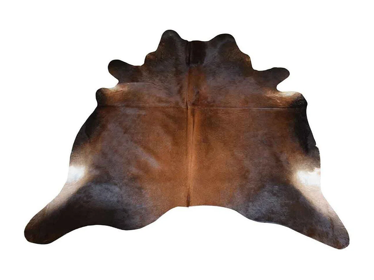 Tapis Déco "Peau de Vache" 195x230cm Marron Cognac