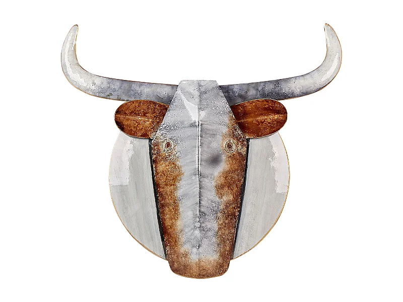 Wanddecoratie ERBIUM Metaal 41 cm Grijs