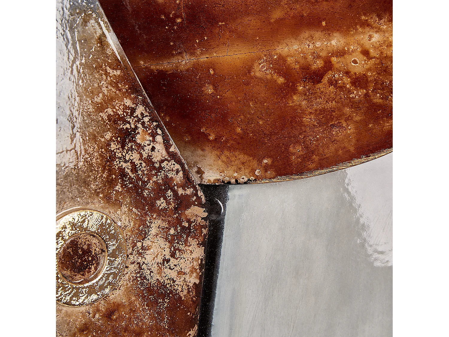 Décoration murale Taureau ERBIUM Métal 41 cm Gris