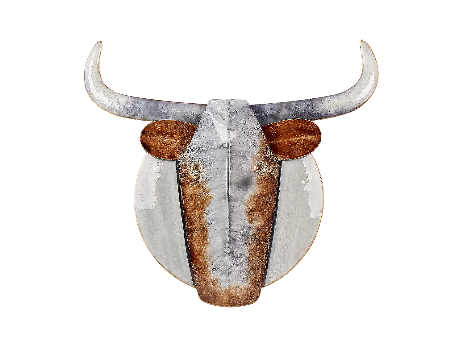 Wanddecoratie ERBIUM Metaal 41 cm Grijs