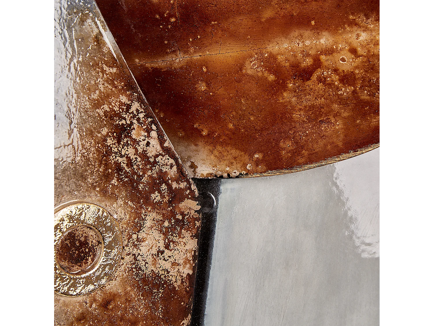 Décoration murale Taureau ERBIUM Métal 41 cm Gris