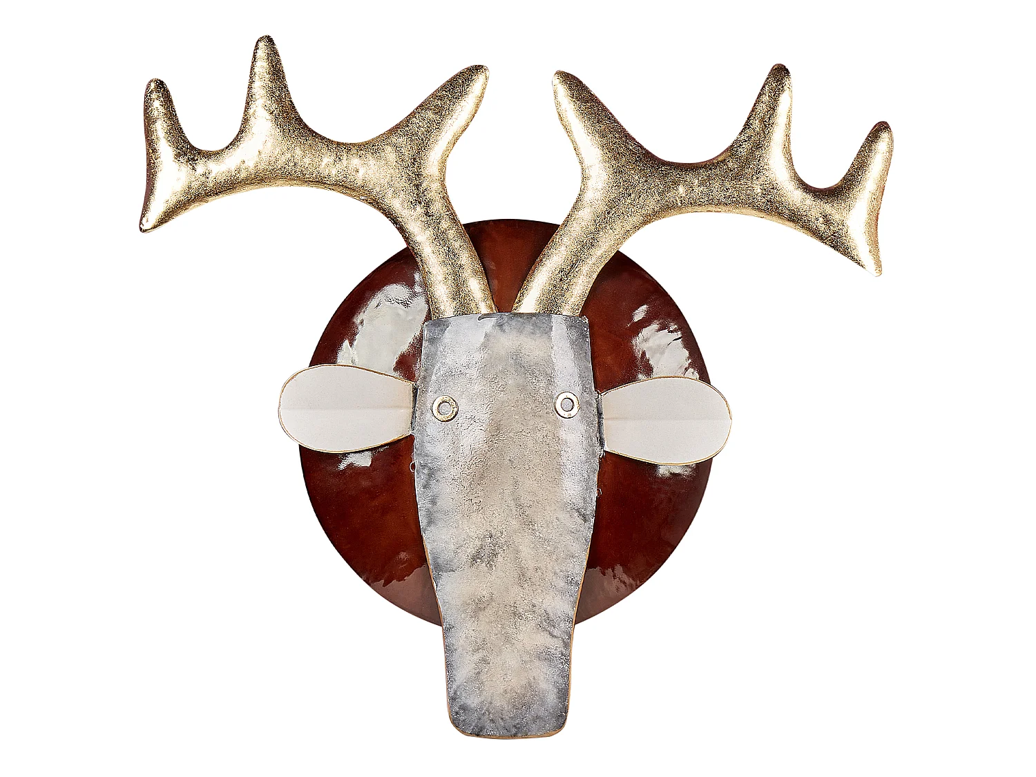 Wandobjekt Stier FLUORINE Metall 54 cm Bunt