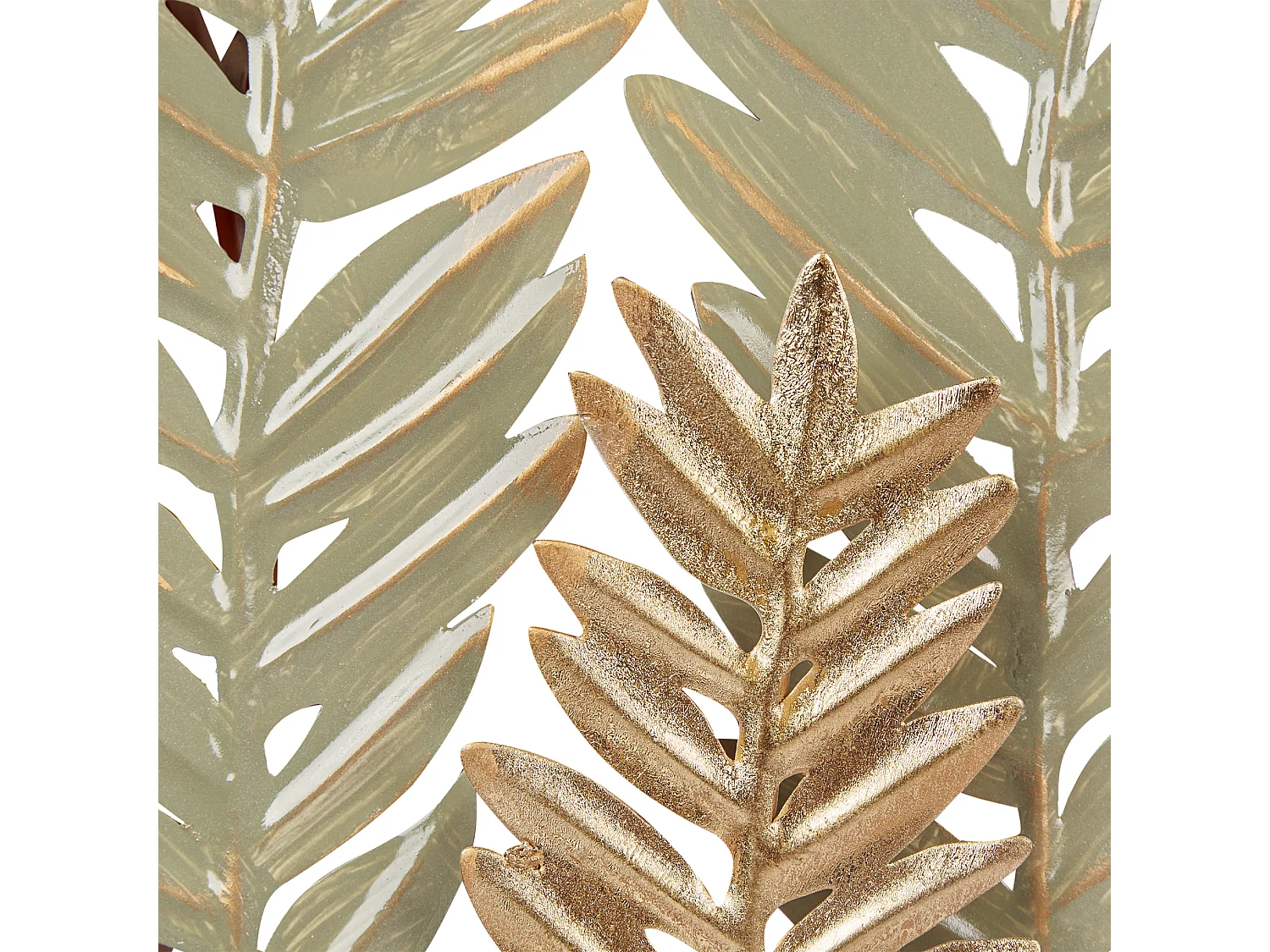 Décoration murale Feuille COPERNICIUM Métal 50 cm Doré