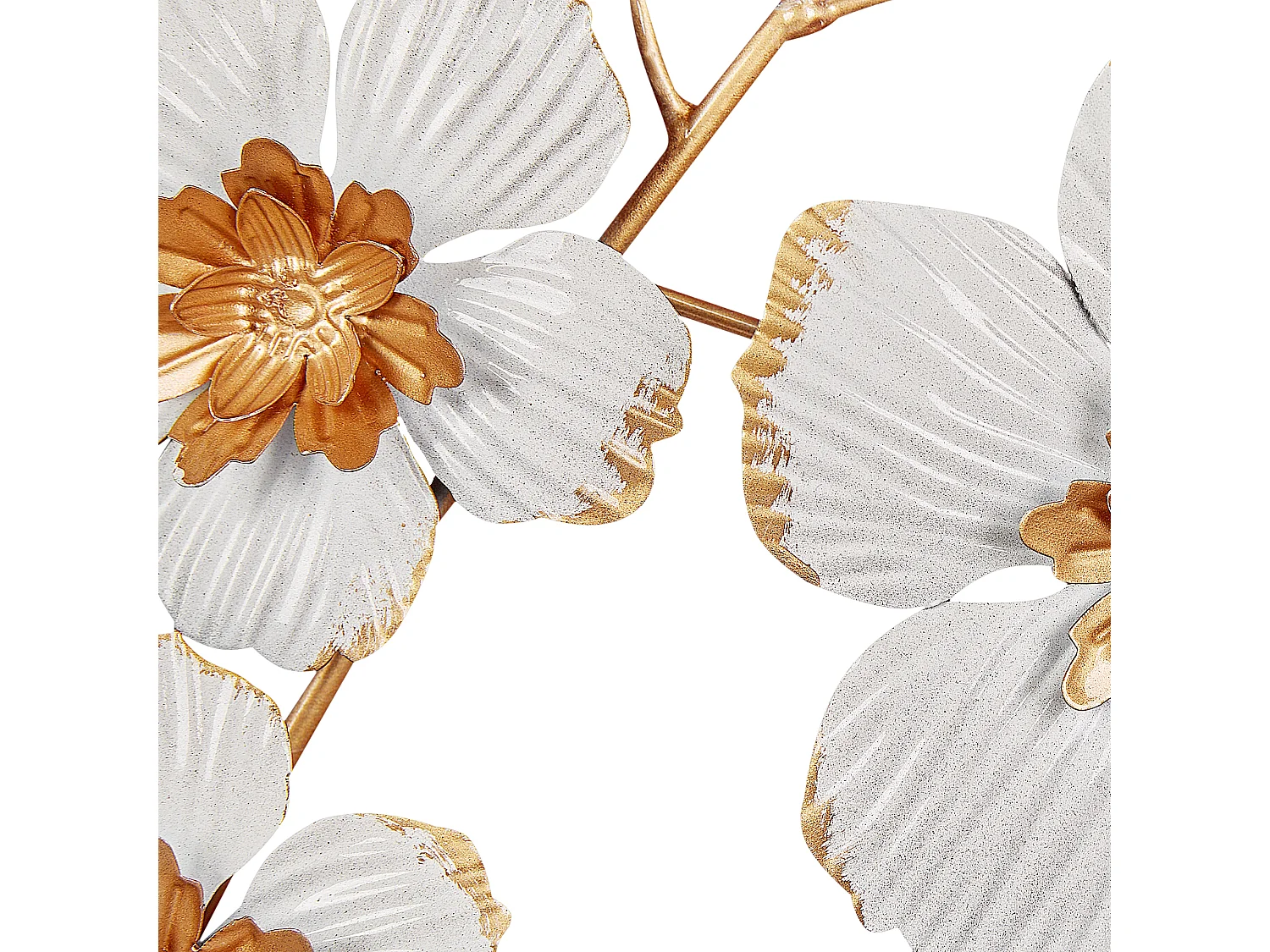 Décoration murale Fleur DUBNIUM Métal 70 cm Vert