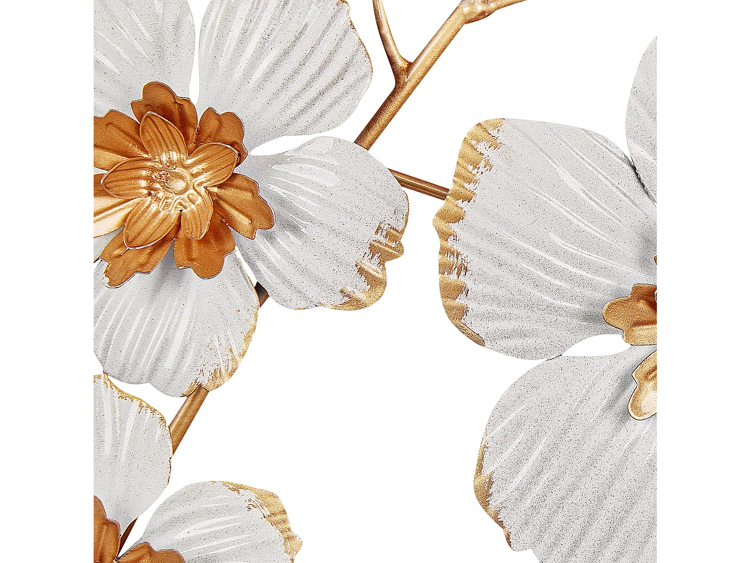 Dekoracja ścienna Kwiat DUBNIUM Metal 70 cm Zielony