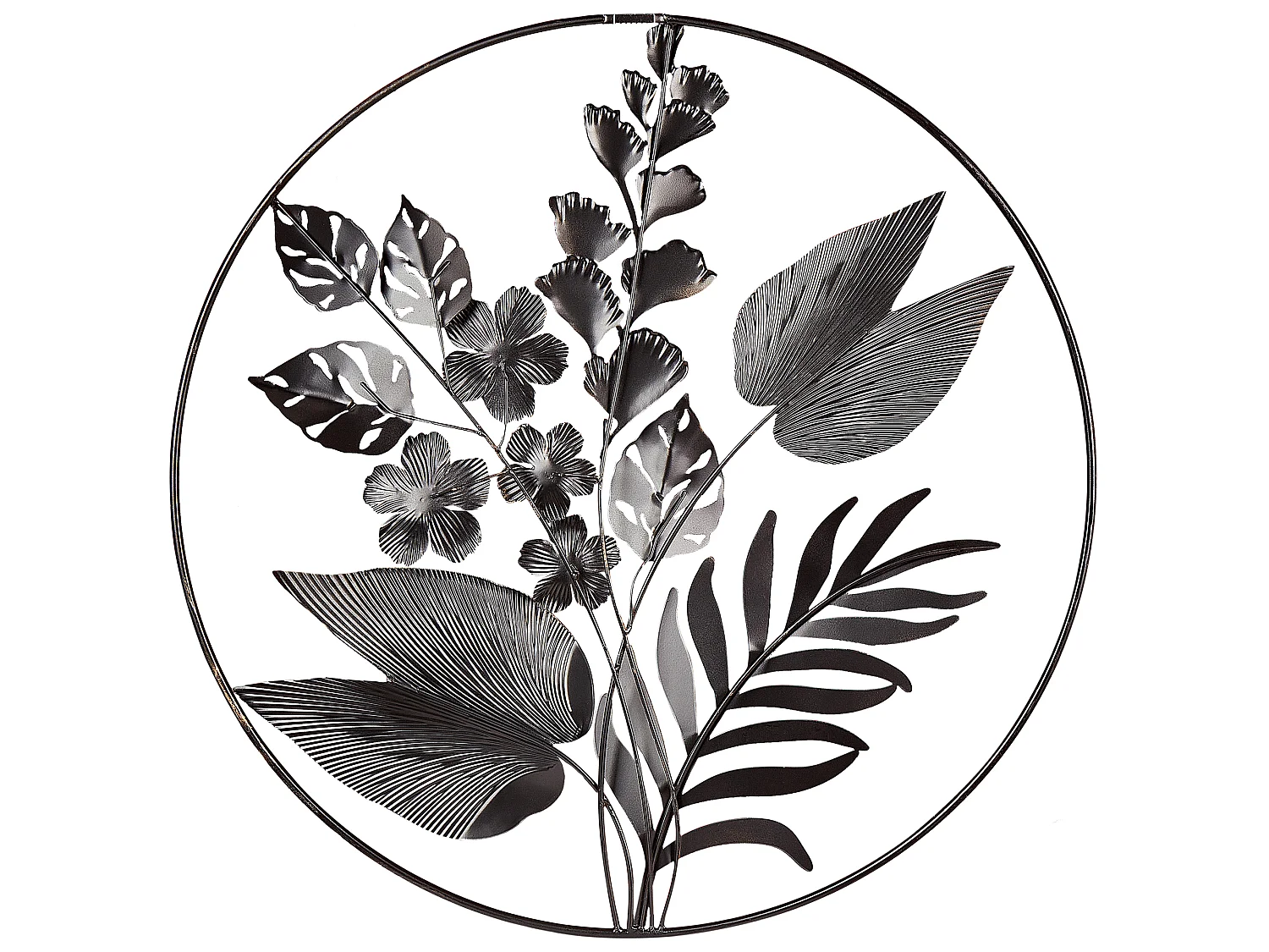 Wall Decor Flower DUBNIUM Metal 70 cm Green