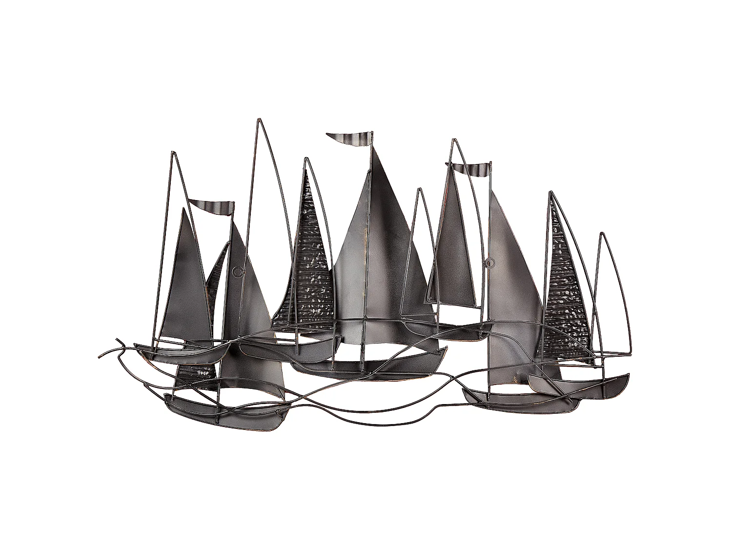 Décoration murale Bateau BOHRIUM Métal 50 cm Bleu