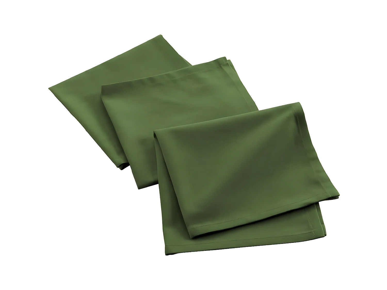 Lot de 3 Serviettes de Table "Mistral" 40x40cm Vert
