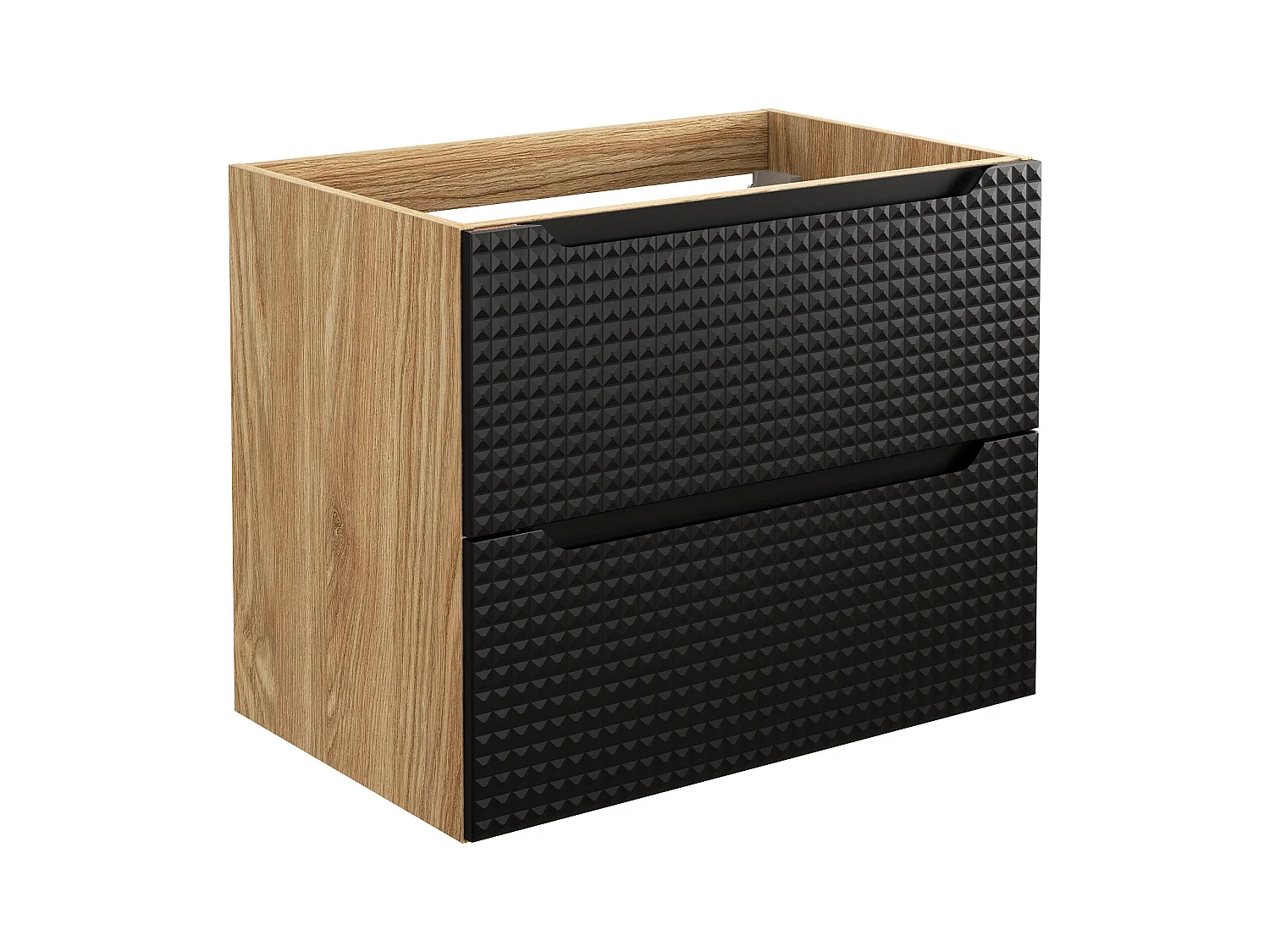 Armoire Sous Lavabos LUXOR CUW70 2D 70x46x57 Noir
