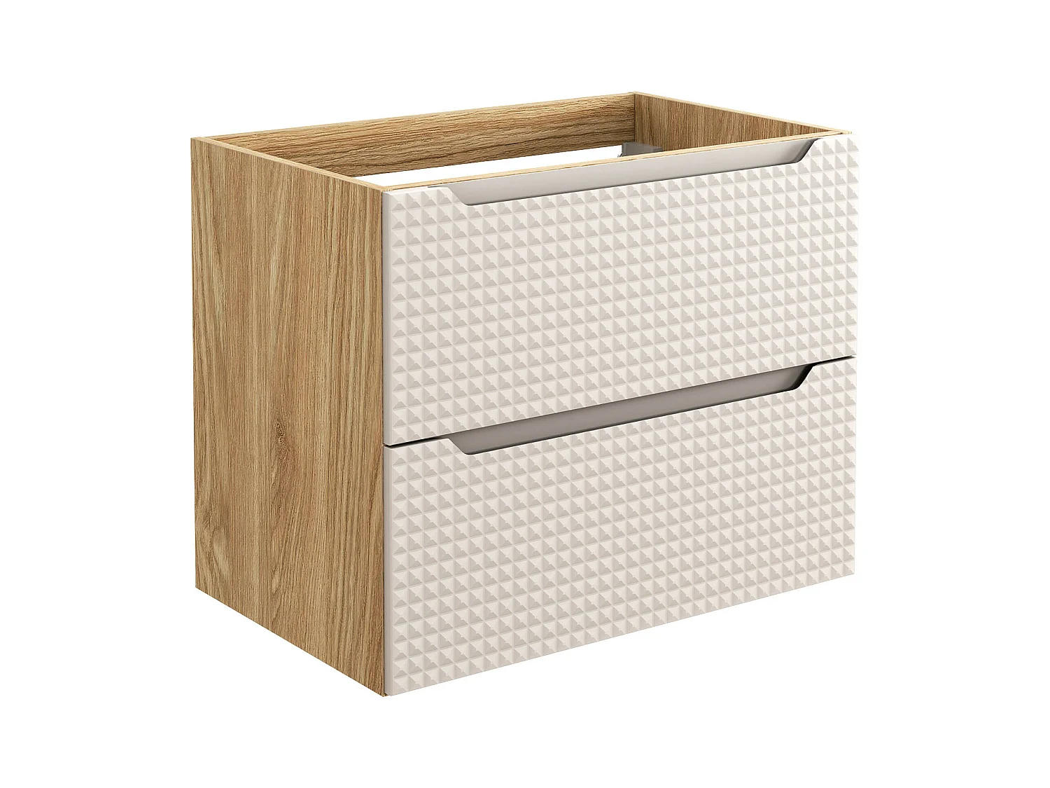 Armoire Sous Lavabos LUXOR CUW70 2D 70x46x57 Clair naturel