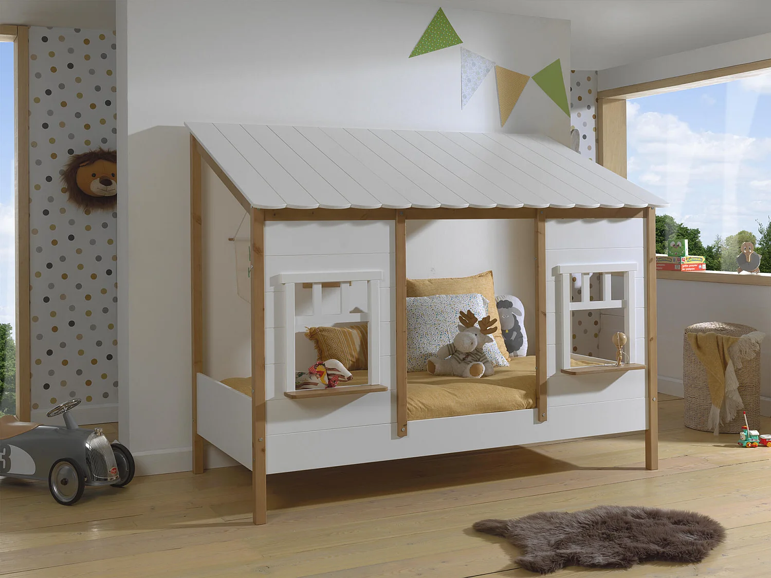 Estrutura cama infantil HOUSEBED HB005 90x200 cm Branco