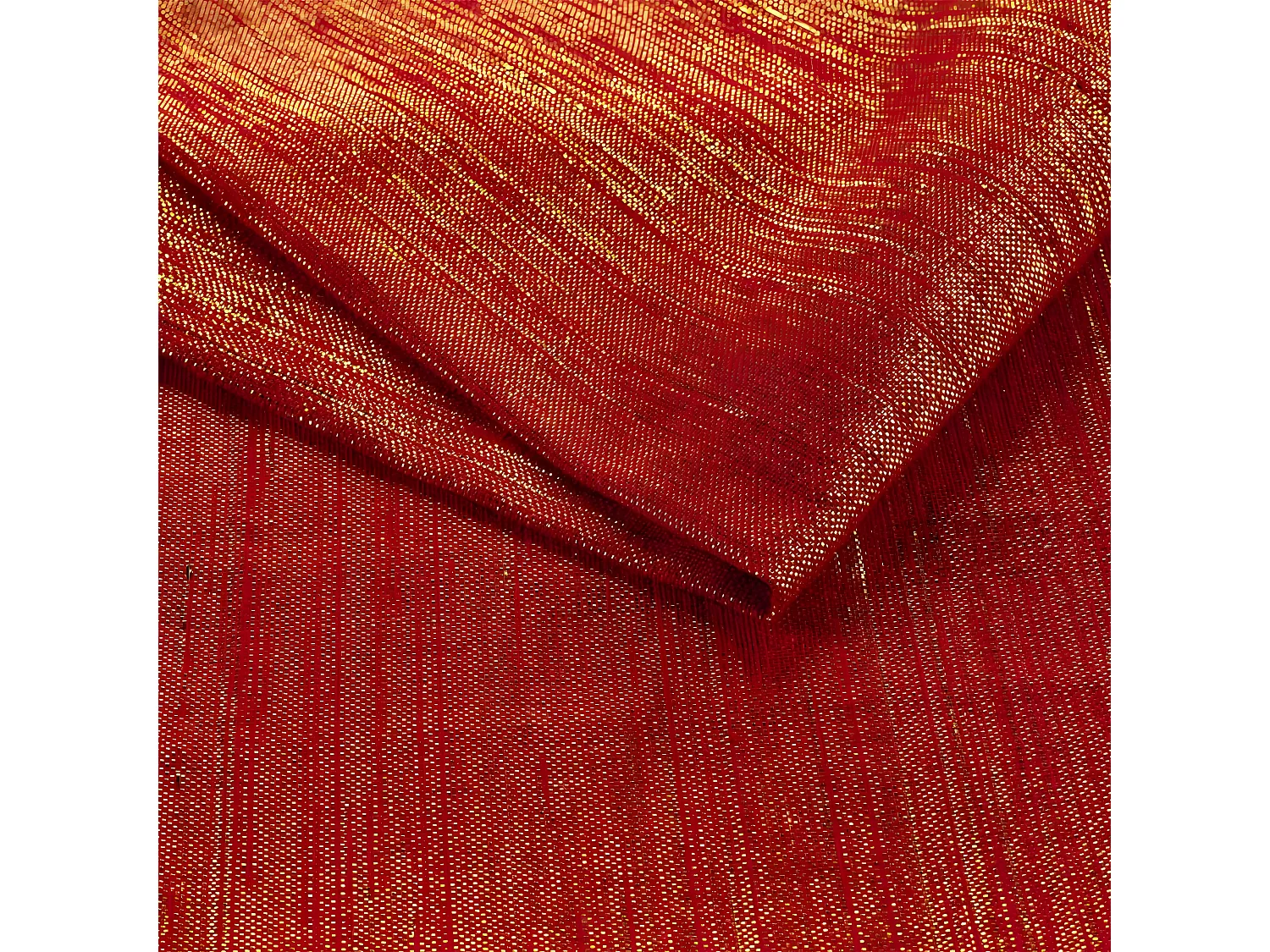 Lot de 3 Serviettes de Table "Elegancia" 40x40cm Rouge