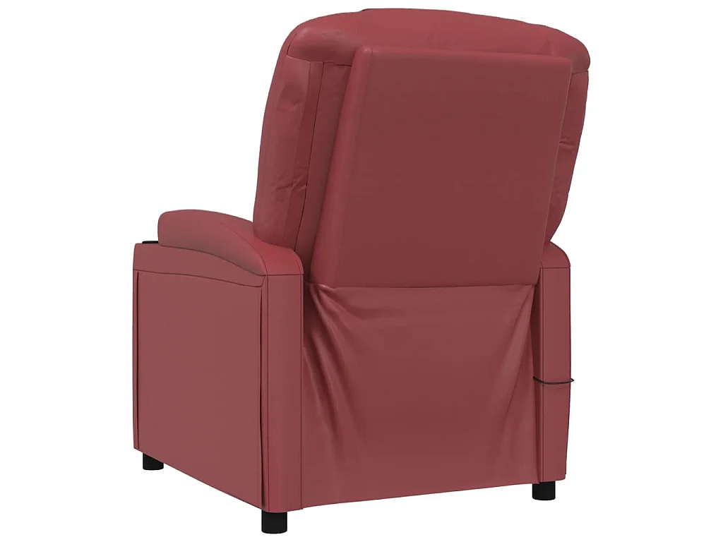 Fauteuil de massage Rouge bordeaux Similicuir