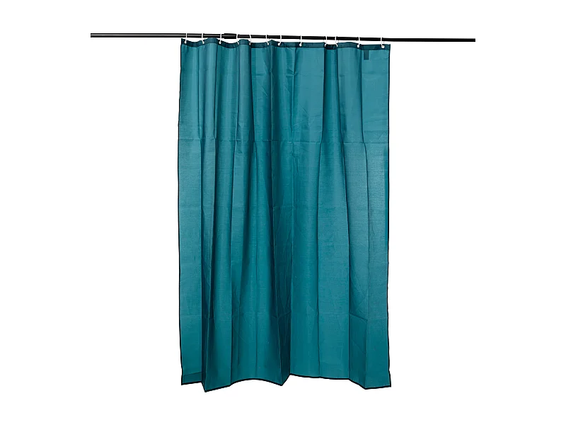 Rideau de Douche "Classique" 180x200cm Bleu Pétrole