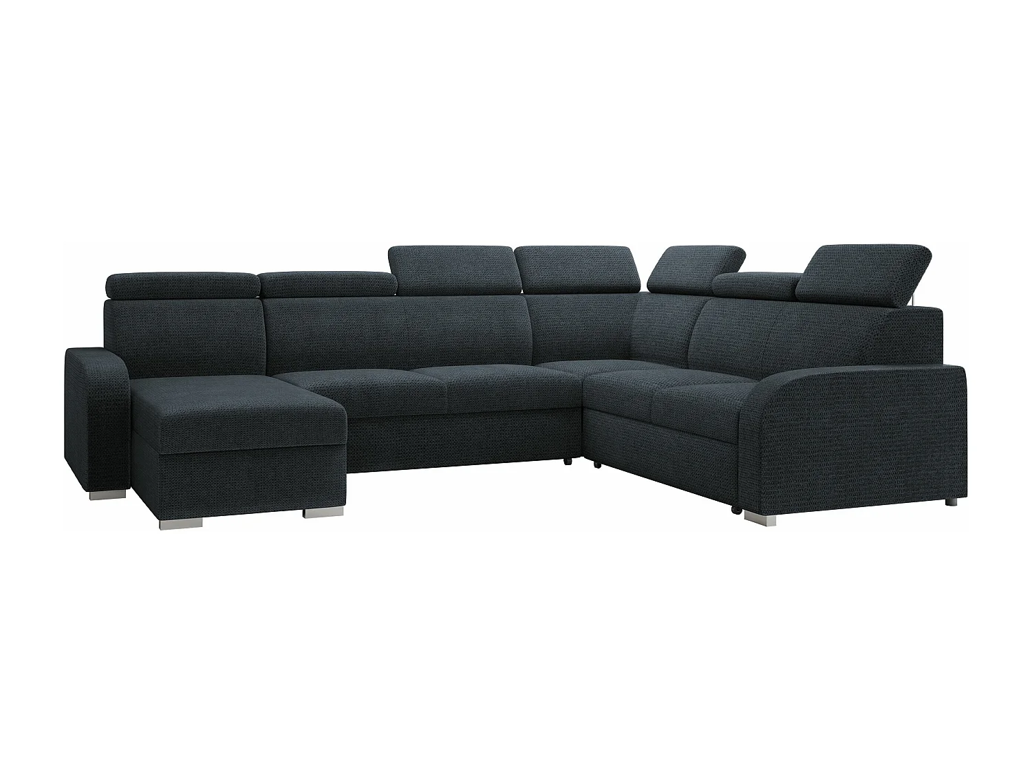 Canapé d'angle Ovos IV, Bleu, Disponible, 315x250x85cm