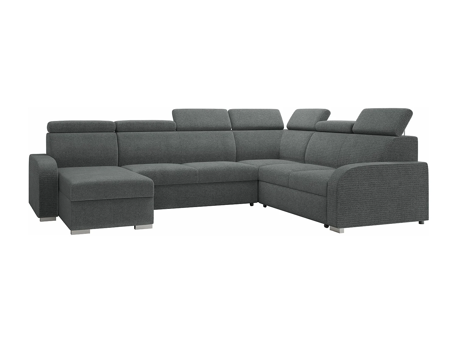 Canapé d'angle Etrcala 110, Gris, Disponible, 315x250x85cm