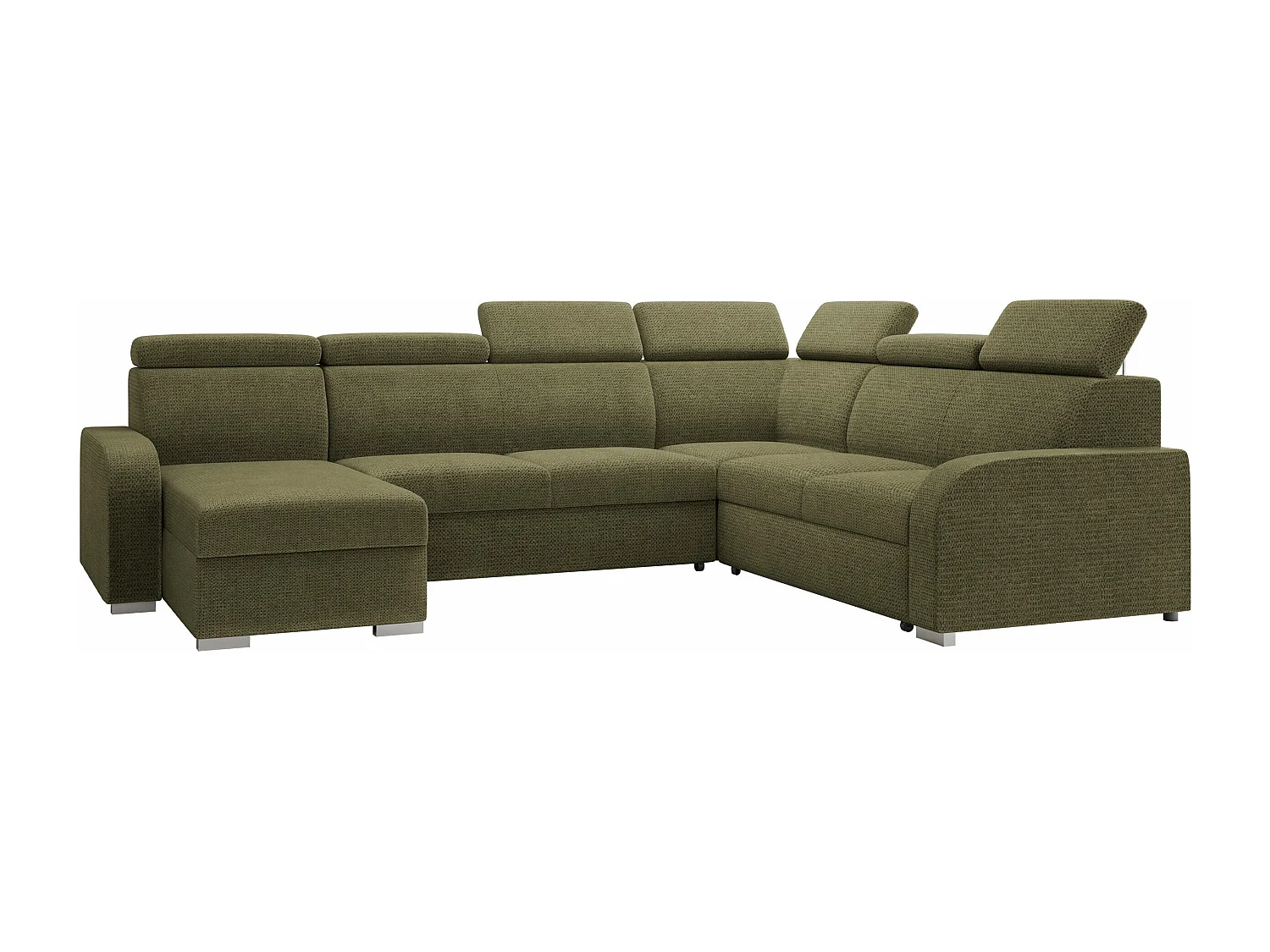 Canapé d'angle Ovos IV, Vert, Disponible, 315x250x85cm