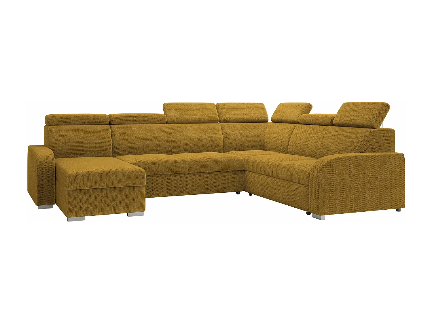 Canapé d'angle Ovos IV, Jaune, Disponible, 315x250x85cm