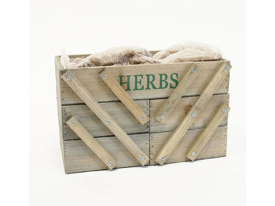 Mini jardin potager pour Cuisine ou Jardin en Coleur Chêne 71,5x15,5x18cm Huerta
