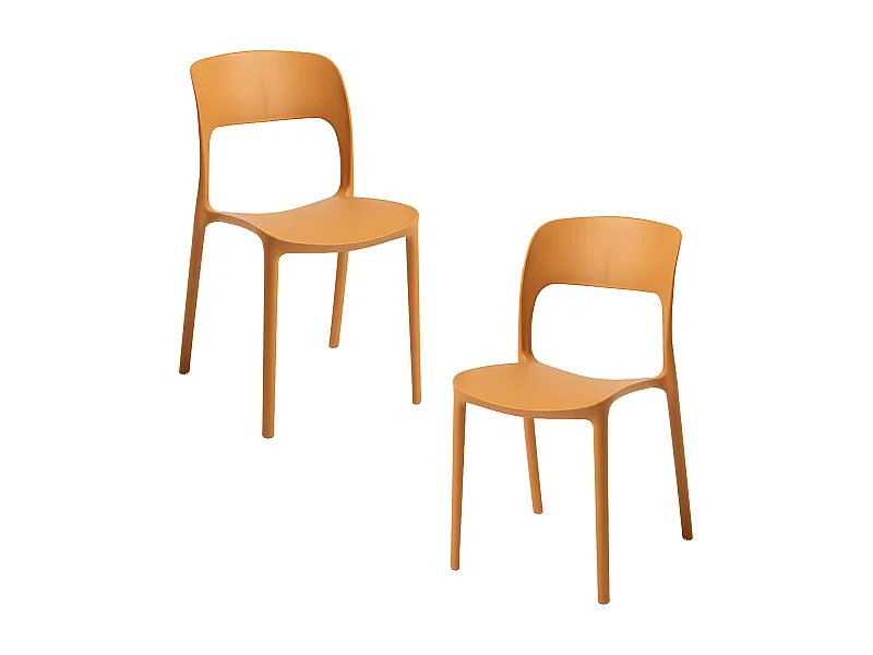 Packs Sillas Jardín - Pack 2 Sillas Inis - Mostaza