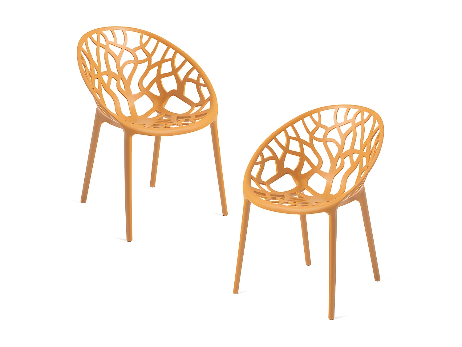 Packs Sillas Jardín - Pack 2 Sillas Nido - Mostaza