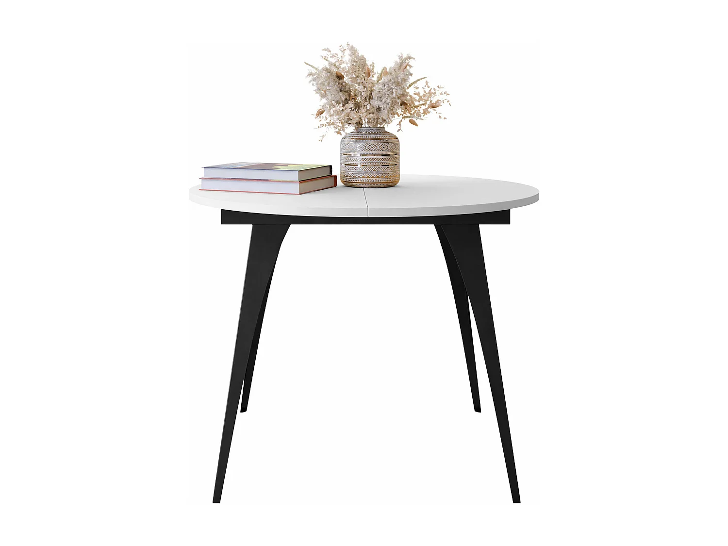 Mesa Oswego 132, Extensível, Placa de aglomerado laminado, Metal