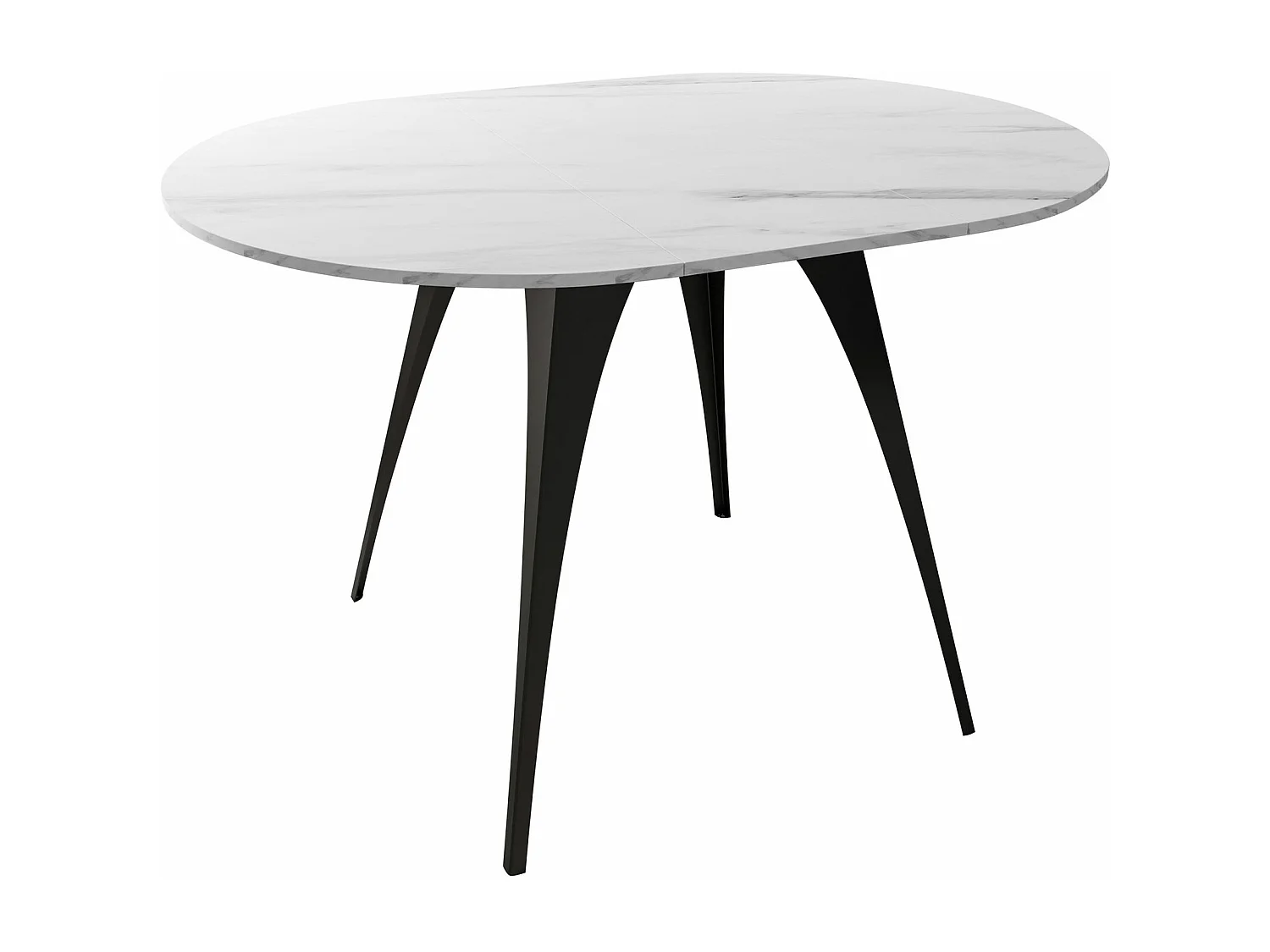 Mesa Oswego 132, Extensível, Placa de aglomerado laminado, Metal