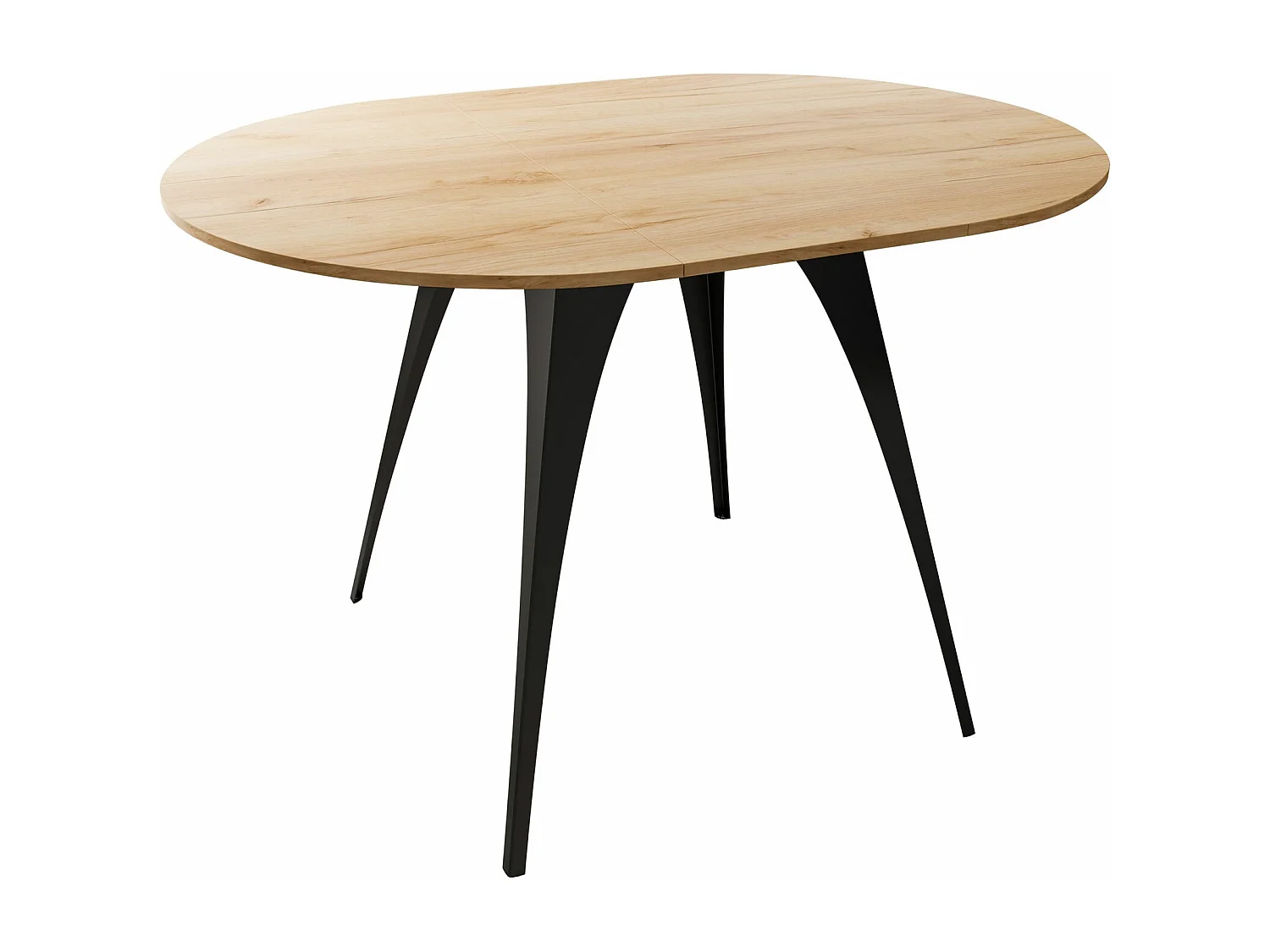 Mesa Oswego 132, Extensível, Placa de aglomerado laminado, Metal