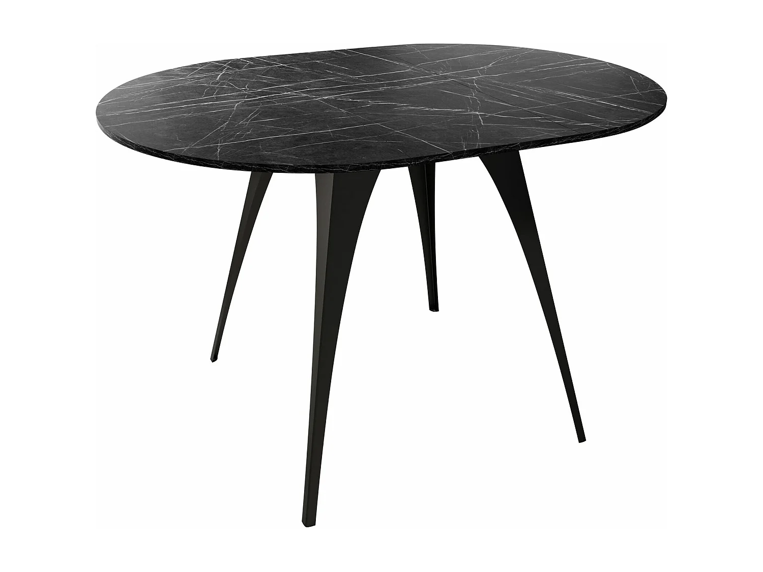 Mesa Oswego 132, Extensível, Placa de aglomerado laminado, Metal