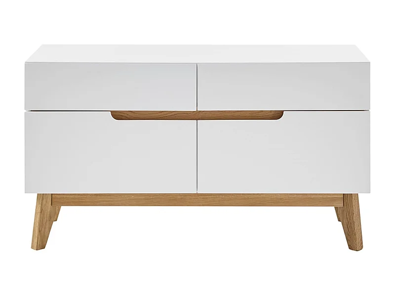 Meuble à chaussures blanc 4 tiroirs avec banc - ET16023