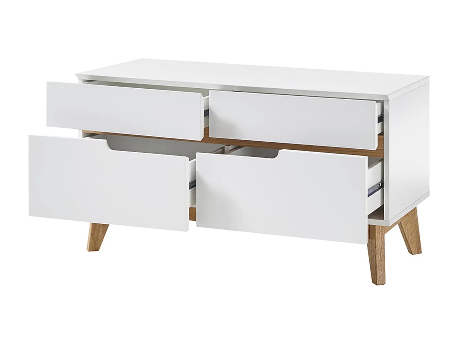 Meuble à chaussures blanc 4 tiroirs avec banc - ET16023