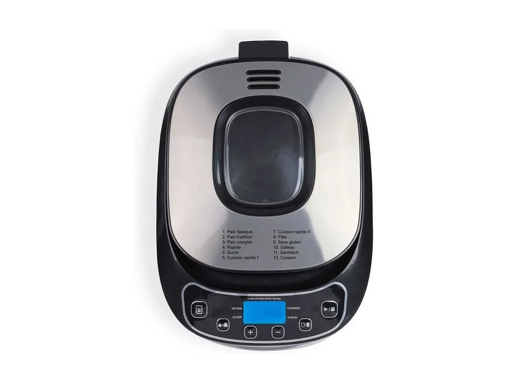 Machine a pain - LIVOO - DOP218 - 550W - 12 programmes - Cuve amovible en aluminium - Ecran LCD - 3 accesssoires inclus