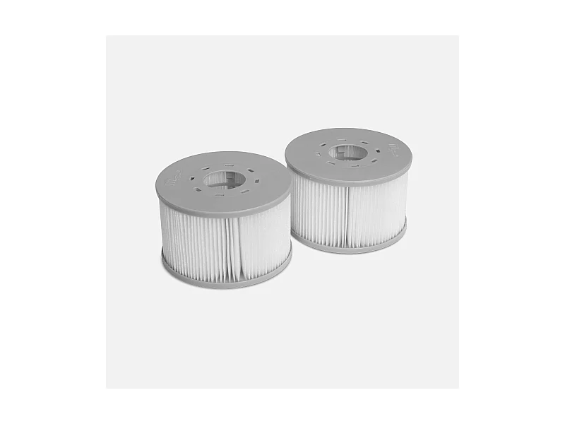 Lot de 2 cartouches filtrantes pour spas MSPA 10.6 cm - compatible avec SPA 2020 -  2 Cartouches filtrantes de remplacement pour spa gonflable mspa