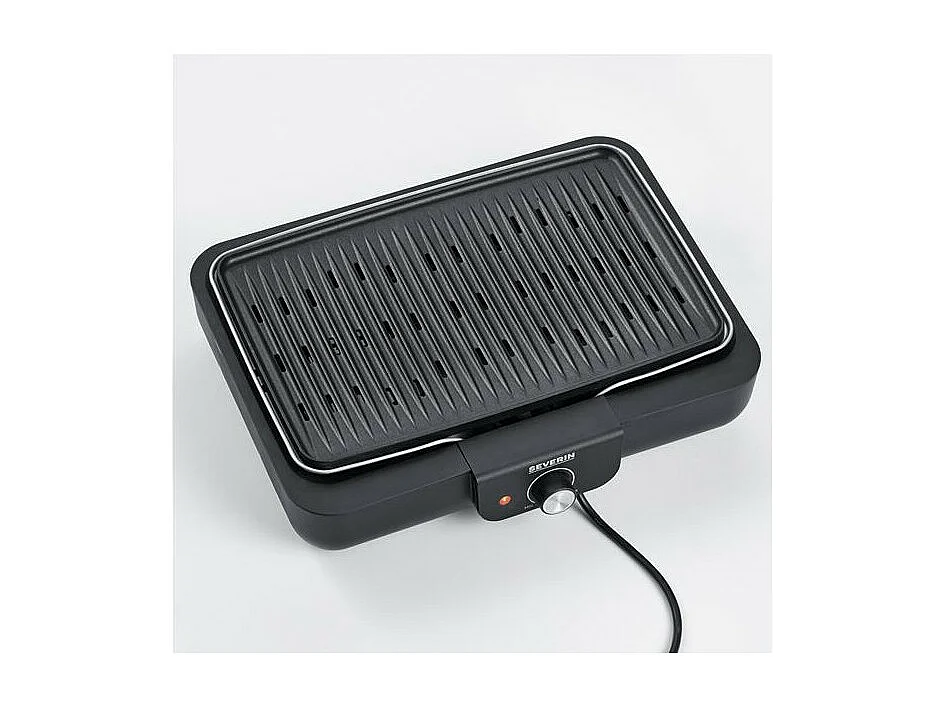 BARBECUE DE TABLE 2300W TH° 37X29CM PLAQUE FONTE ALUMINIUM NOIR SEVERIN - 8556