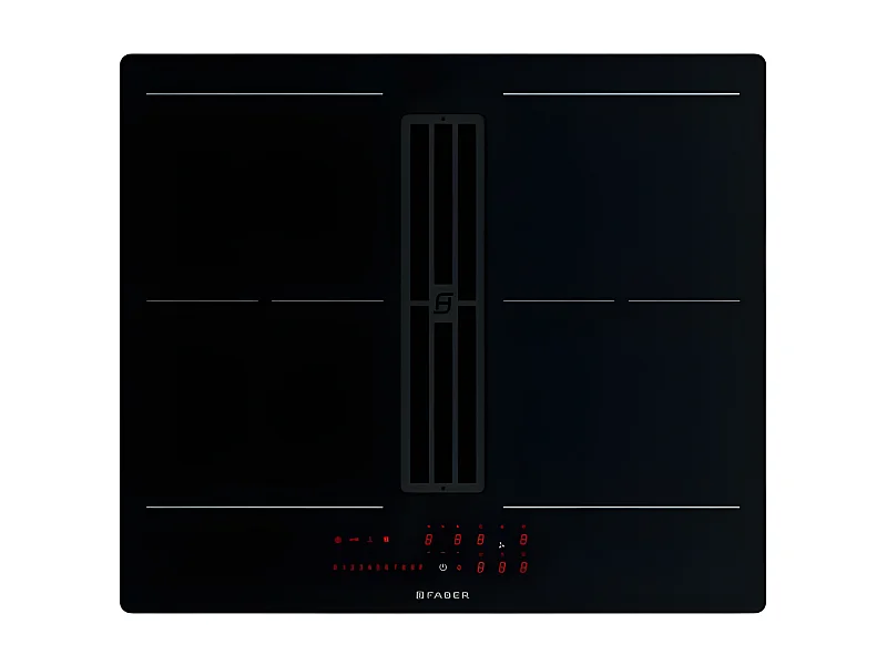 Faber Table de cuisson induction aspirante 60cm 4 feux 7400w noir - 5372700