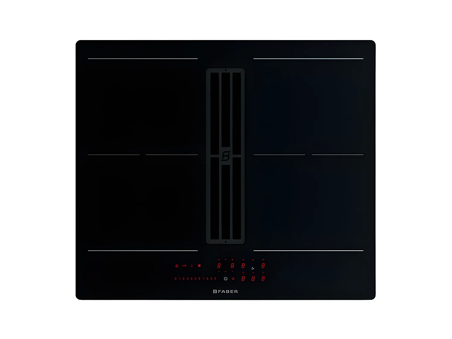 Faber Table de cuisson induction aspirante 60cm 4 feux 7400w noir - 5372700