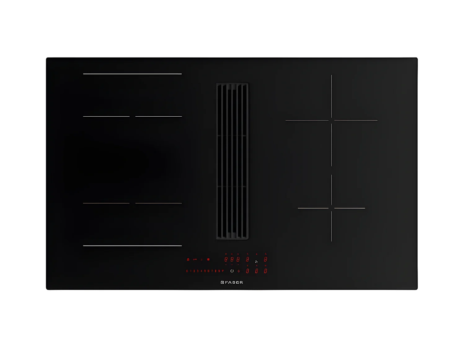 Faber Table de cuisson induction aspirante 83cm 4 feux 7400w noir - 5371789
