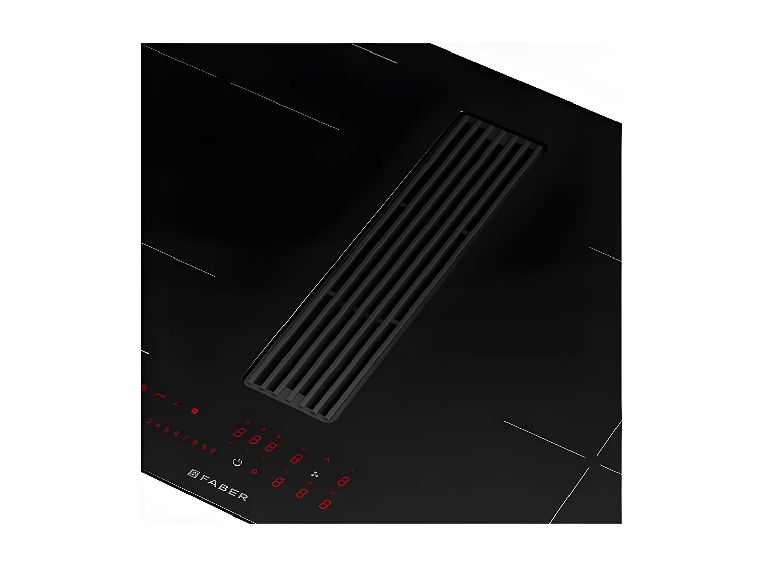 Faber Table de cuisson induction aspirante 83cm 4 feux 7400w noir - 5371789