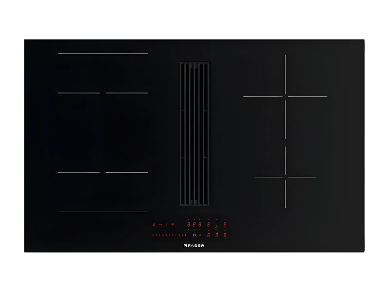 Faber Table de cuisson induction aspirante 83cm 4 feux 7400w noir - 5371765