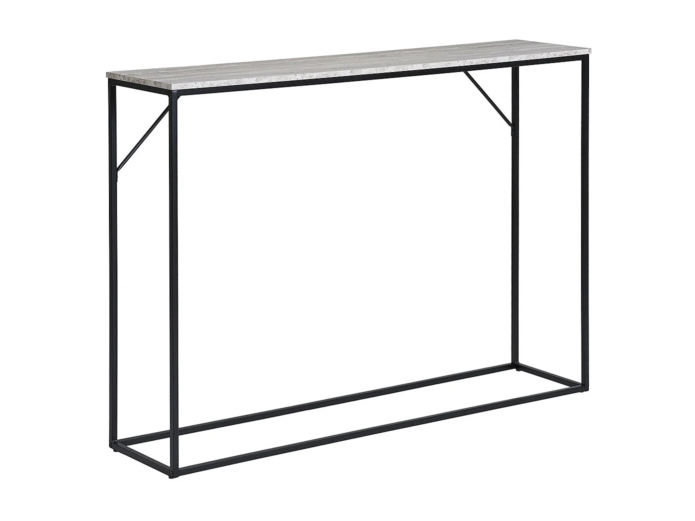 Vita console 1 étagère décor travertin.