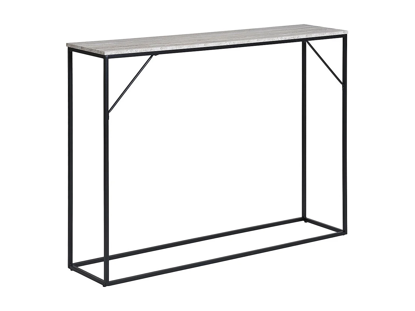 Vita console 1 étagère décor travertin.