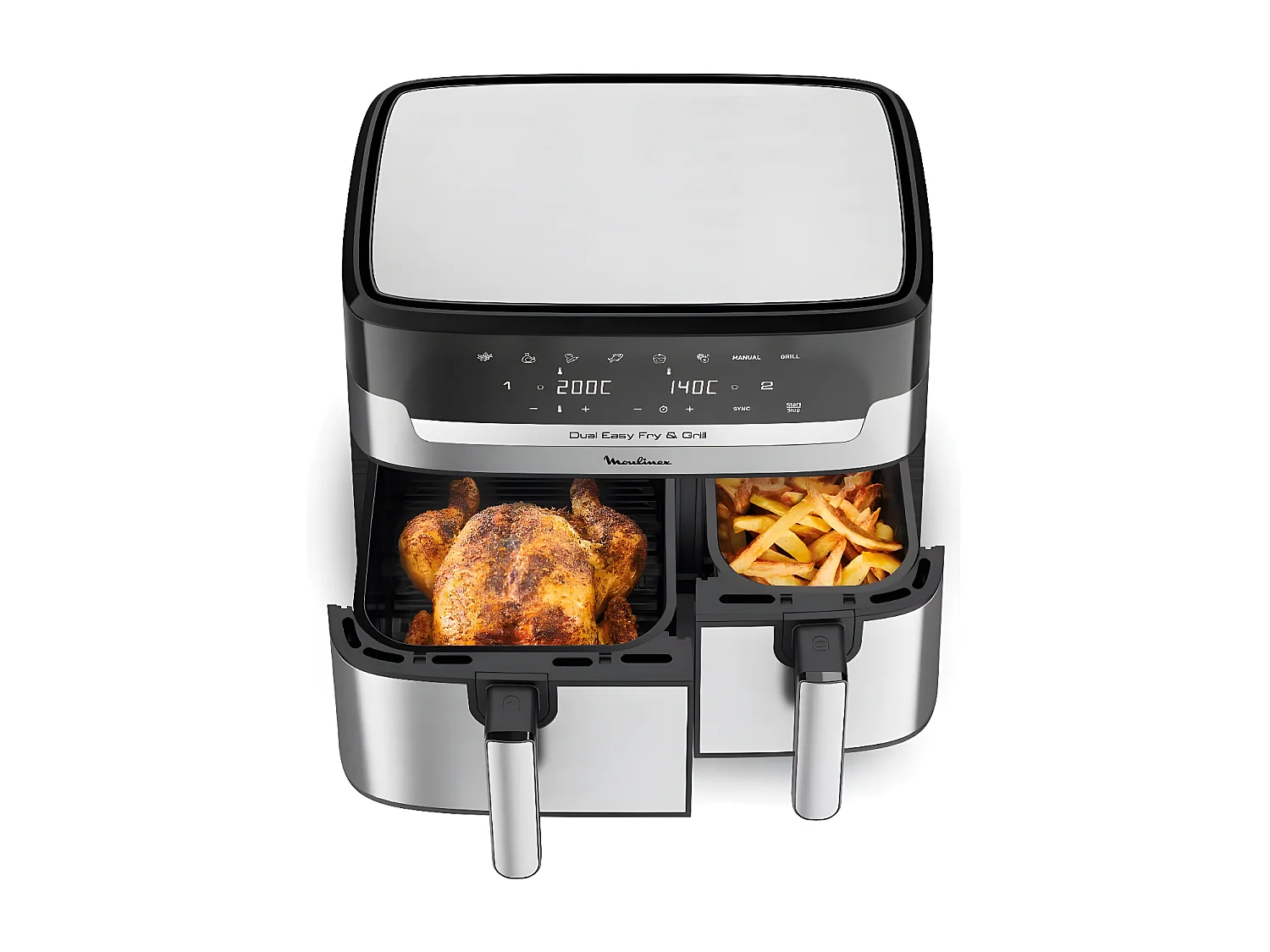 Moulinex Friteuse sans huile 8.3l 2450w inox/noir - EZ905D20