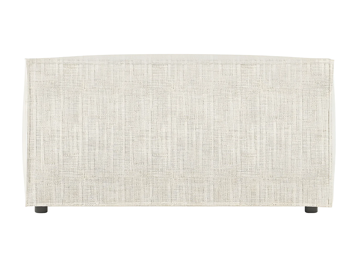 Pouf en tissu texturé 3D Clarisse - Beige - L90 x P50 x H41cm - Loungitude