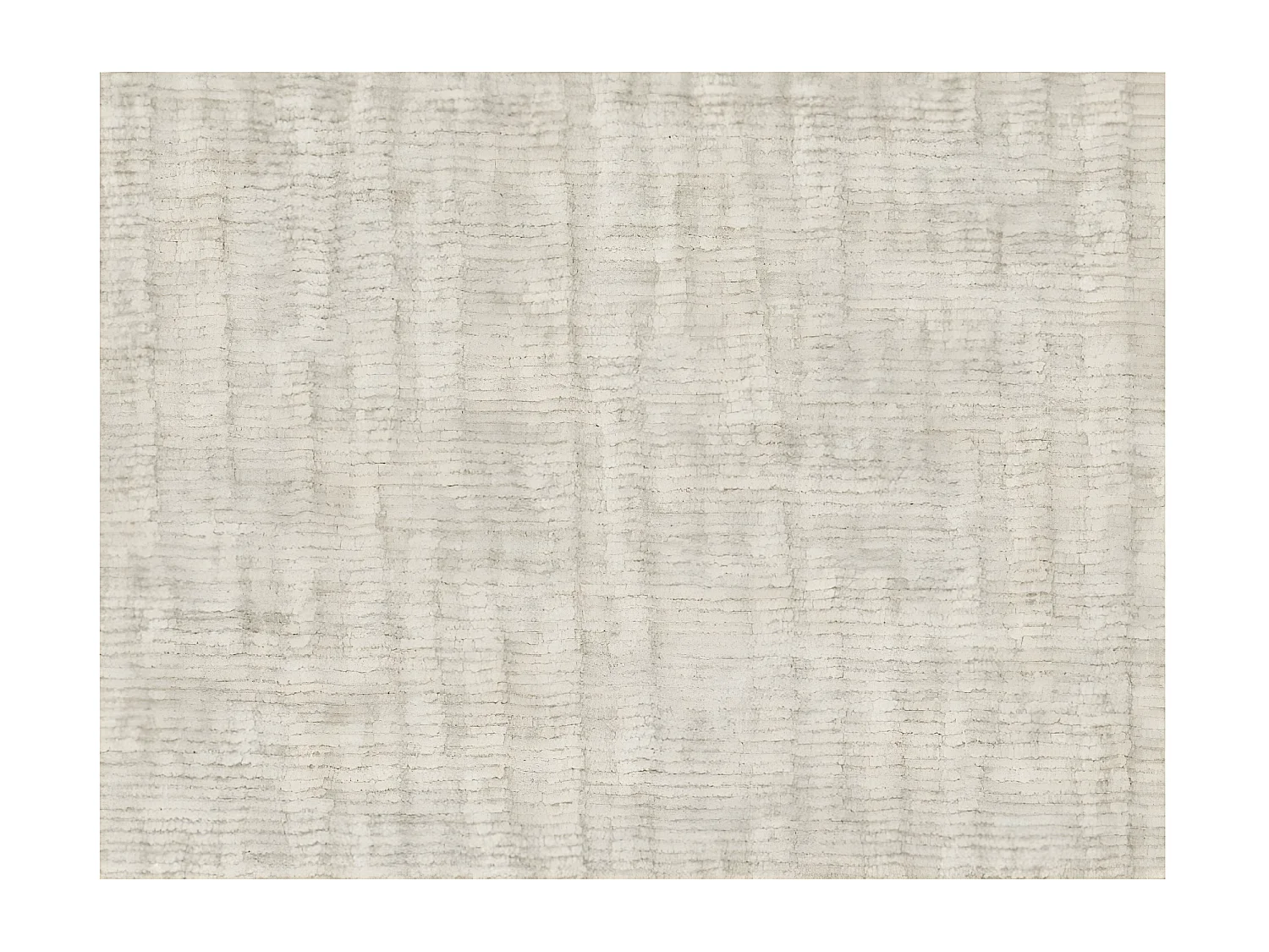 Pouf en tissu texturé 3D Clarisse - Beige - L90 x P50 x H41cm - Loungitude