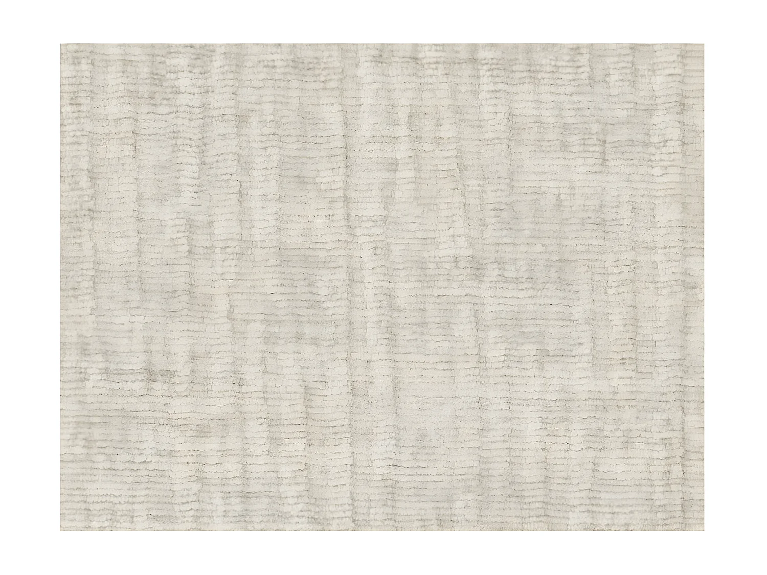 Pouf en tissu texturé 3D Clarisse - Beige - L90 x P50 x H41cm - Loungitude