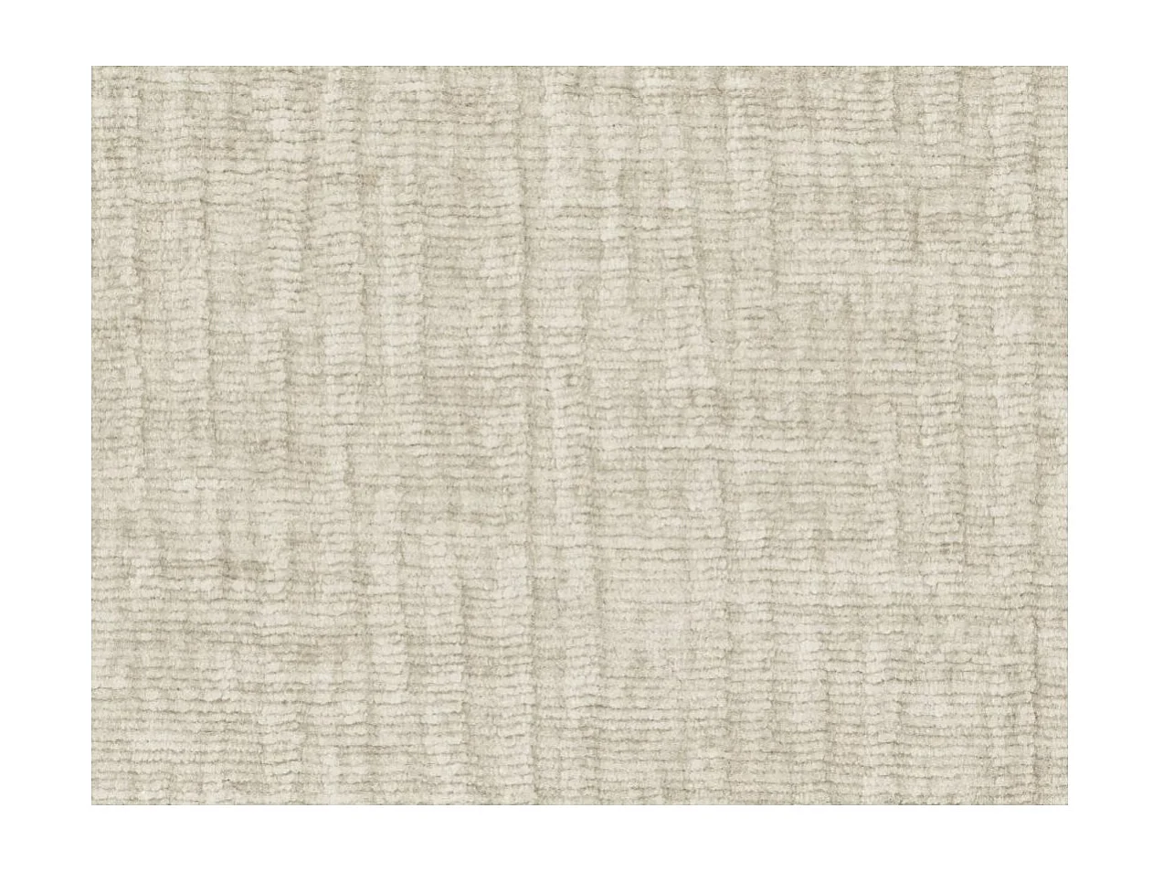 Pouf en tissu texturé 3D Clarisse - Beige - L90 x P50 x H41cm - Loungitude