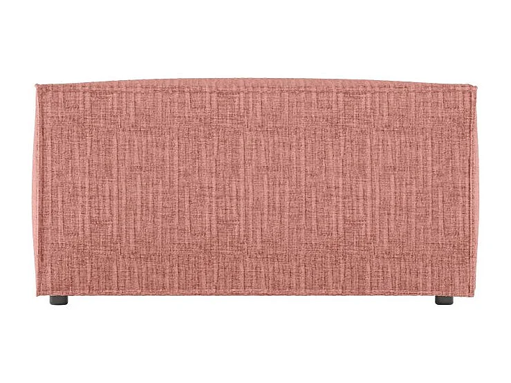 Pouf en tissu texturé 3D Clarisse - Rose - L90 x P50 x H41cm - Loungitude