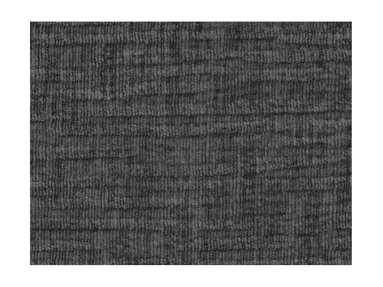 Pouf en tissu texturé 3D Clarisse - Gris anthracite - L90 x P50 x H41cm - Loungitude
