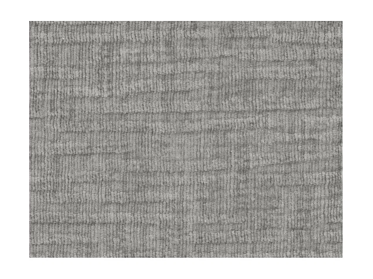 Pouf en tissu texturé 3D Clarisse - Gris clair - L90 x P50 x H41cm - Loungitude
